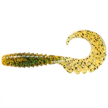 Fancy Grub 2" (10pcs.), #036 - Caramel/Green & Black