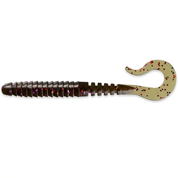 Vipo 2.8" (9pcs.), #050 - Green Pumpkin Brown/Red & Purple