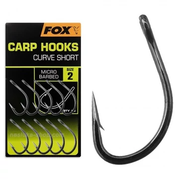 Fox Carp Hooks Wide Gape # 2 Black
