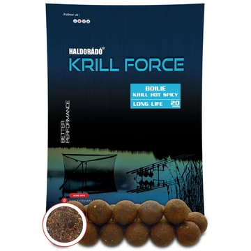 Haldorádó KRILL FORCE Boilie Long Life 20 mm - Krill Hot Spicy