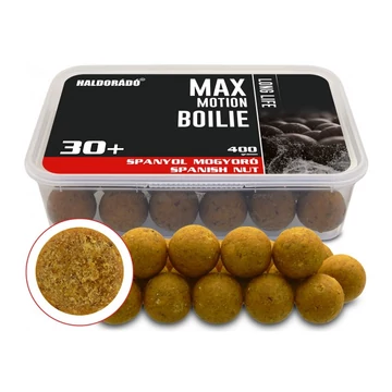 HALDORÁDÓ MAX MOTION Boilie Long Life 30+ mm - Spanyol Mogyoró