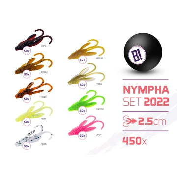 BOMB Nympha csali szett 2022 színek 2,5cm / 450db