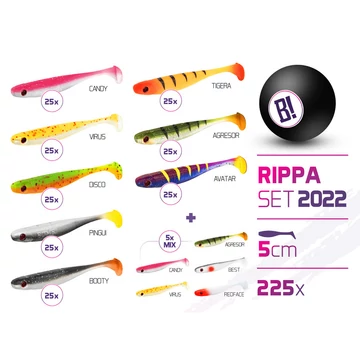 BOMB Rippa csali szett 2022 színek 5cm / 225db