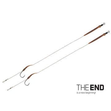 Delphin THE END Boilie rig kötött horog / 2db 20cm/25lbs/#2