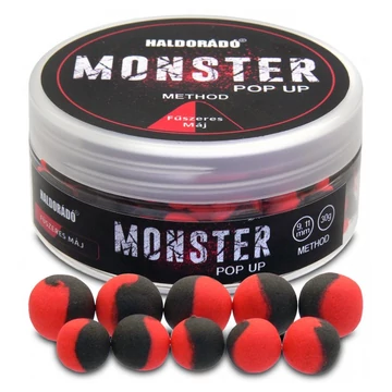 HALDORÁDÓ MONSTER Pop Up Method 9, 11 mm - Fűszeres Máj