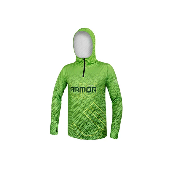 Delphin UV ARMOR 50+ Kapucnis hosszúujjú póló Neon (S)