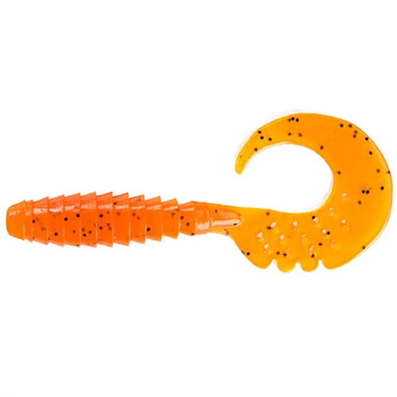 Fancy Grub 2.5" (10pcs.), #049 - Orange Pumpkin/Black