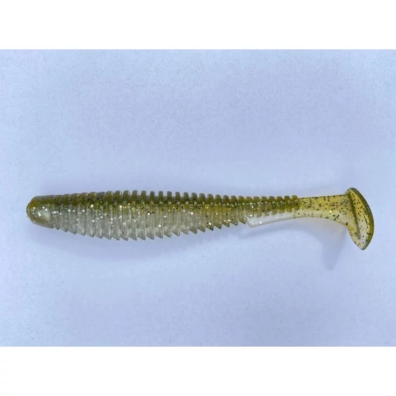 U-Shad 4" (8pcs.), #202 - Green Pumpkin/Pearl