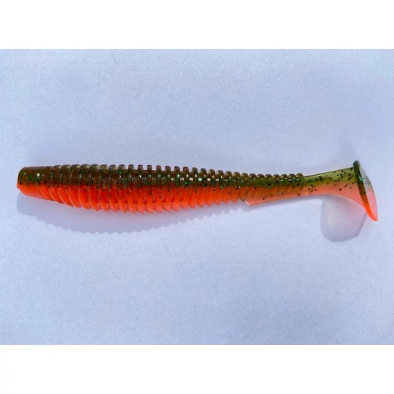 U-Shad 4" (8pcs.), #205 - Watermelon/Flo Orange