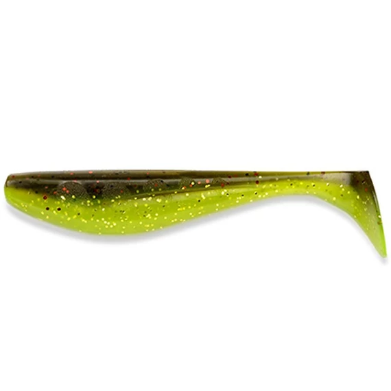 Wizzle Shad 3" (8pcs.), #203 - Green Pumpkin/Flo Chartreuse