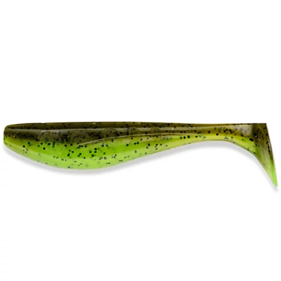 Wizzle Shad 3" (8pcs.), #204 - Green Pumpkin/Chartreuse