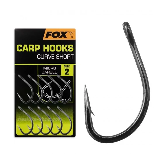 Fox Carp Hooks Wide Gape # 2 Black