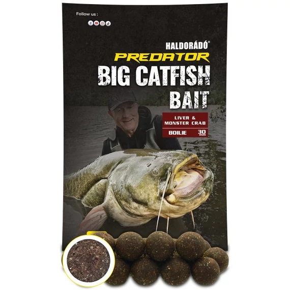 Haldorádó Catfish Bait Boilie 30+ - Liver & Monster Crab