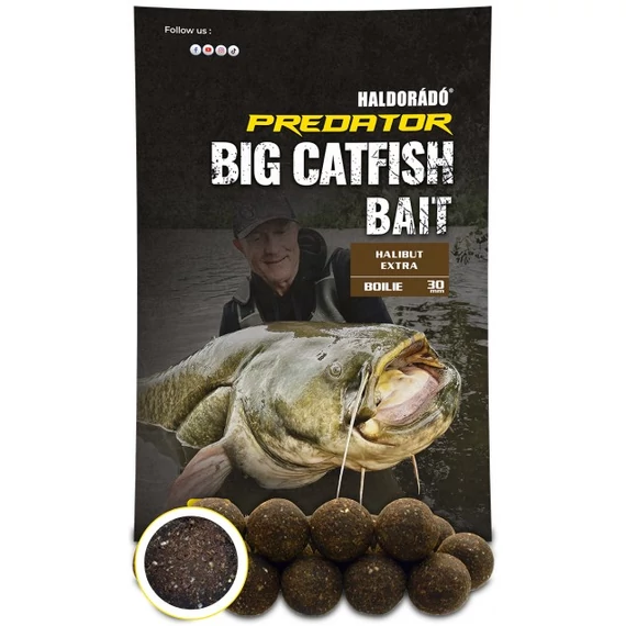 Haldorádó Catfish Bait Boilie 30+ - Halibut Extra