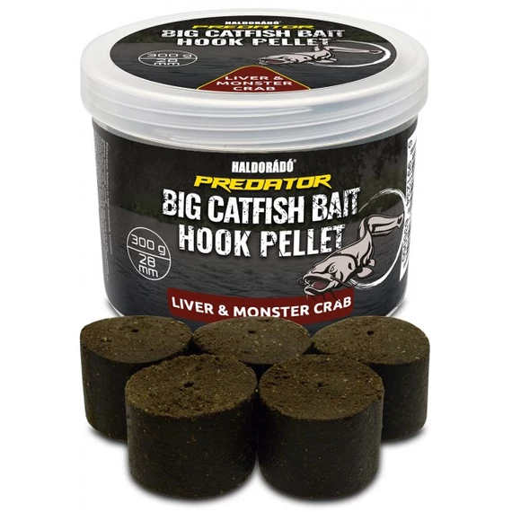 Haldorádó Catfish Bait Hook Pellet 28 mm - Liver & Monster Crab