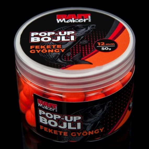 Pop Up Bojli 12 mm Fekete Gyöngy 50 g