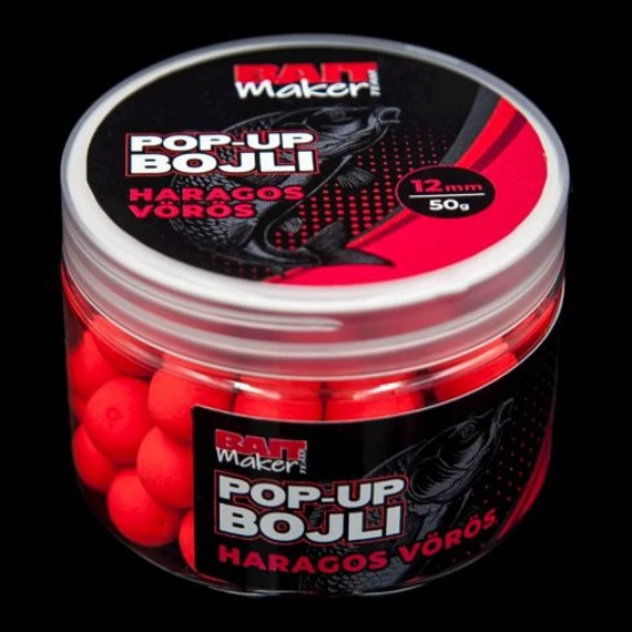 Pop Up Bojli 12 mm Haragos Vörös 50 g