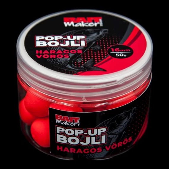 Pop Up Bojli 16 mm Haragos Vörös 50 g