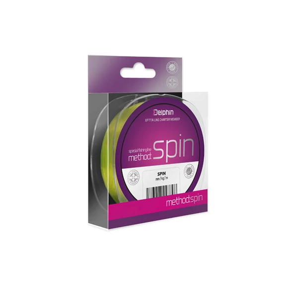 Delphin METHOD SPIN  sárga 0,22mm 4,2kg 200m