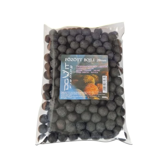 Főzött bojli 20mm 1000g - tigrismogyoró-szilva