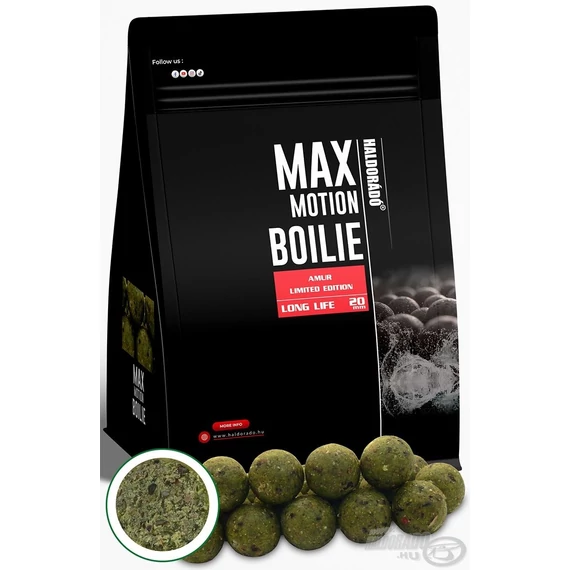 Haldorádó MAX MOTION Boilie Long Life 20 mm Limited Edition - Amur