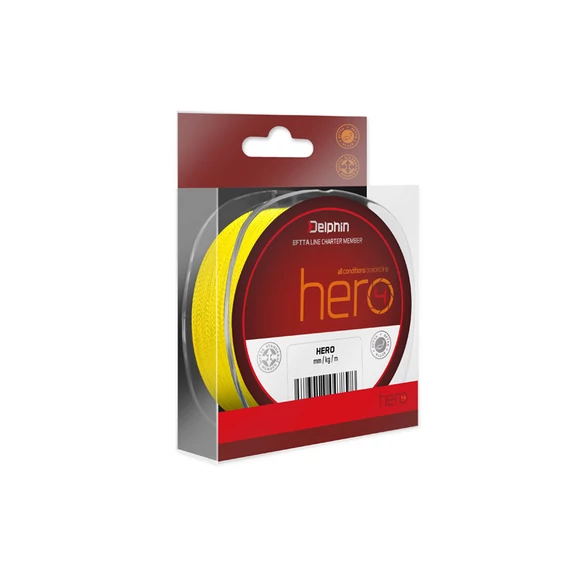 Delphin HERO 4 / fluo sárga 0,30mm 20,4kg 300m