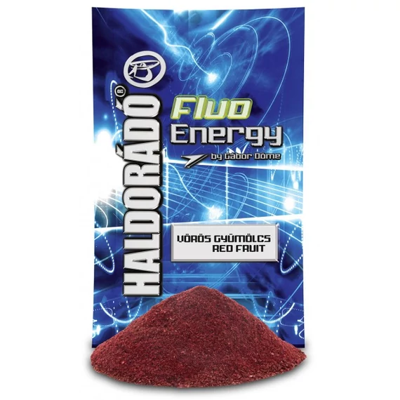 Haldorádó Fluo Energy Groundbait - Vörös Gyümölcs