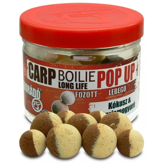 Haldorádó Carp Boilie Long Life Pop Up 16, 20 mm - Kókusz & Tigrismogyoró