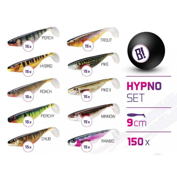 Műcsali szettek BOMB Hypno 9cm / 150db